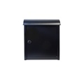Qualarc Leece Wall Mounted Mailbox in Black with Combo Lock WF-W1701BK